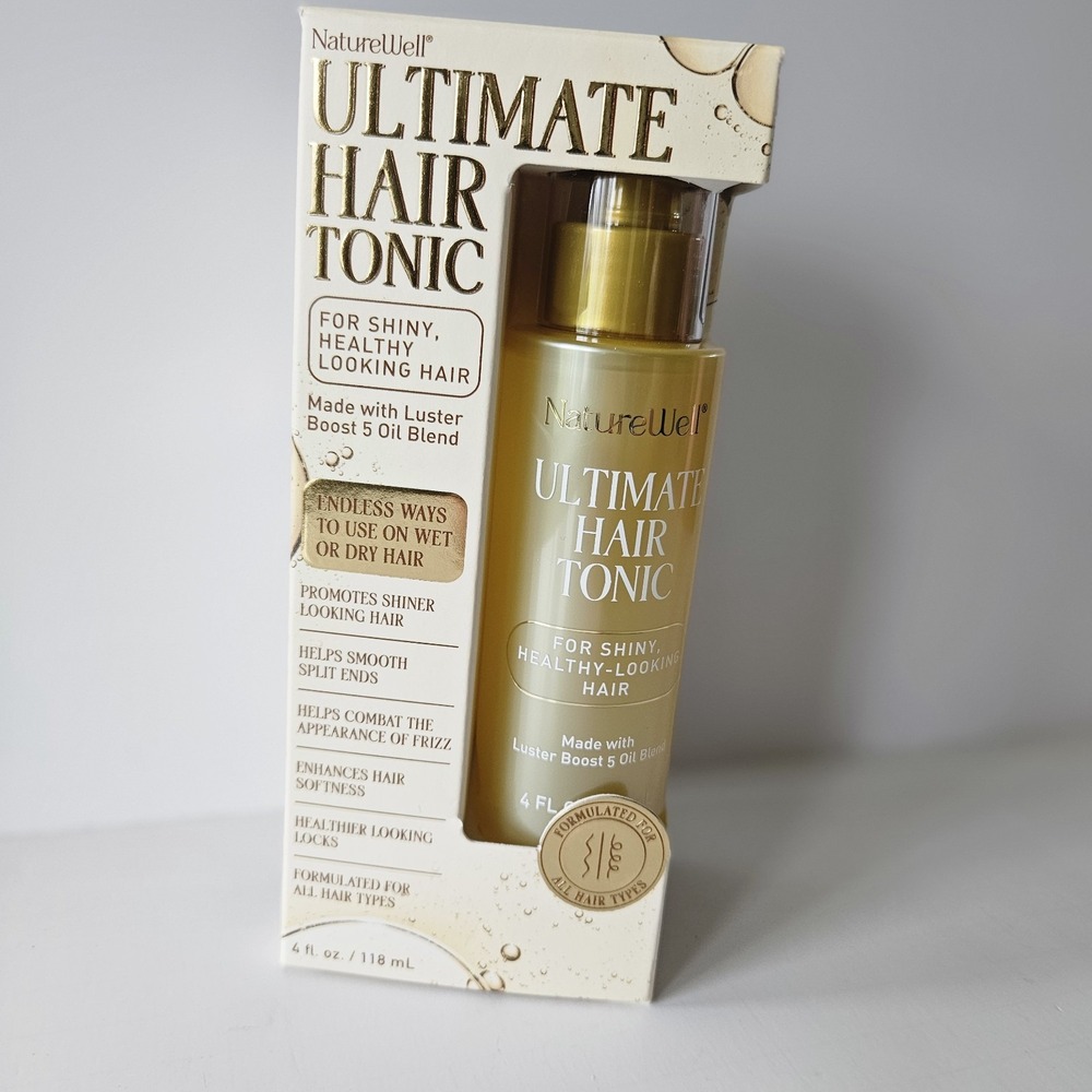 NatureWell Ultimate Hair Tonic Triple Oil Blend 4oz Lightweight Anti-Frizz NEW